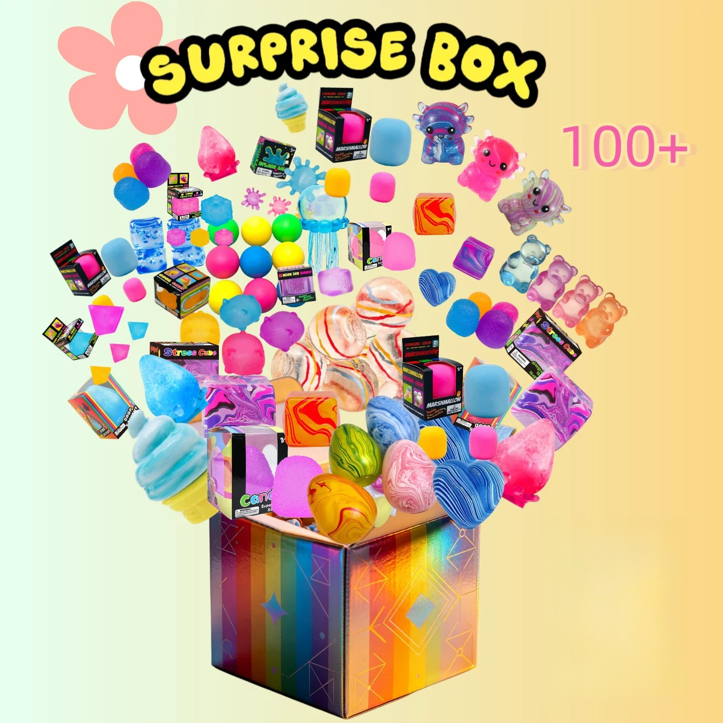 Event Party - 100+Pcs Surprise Box Toys Novelty Stress