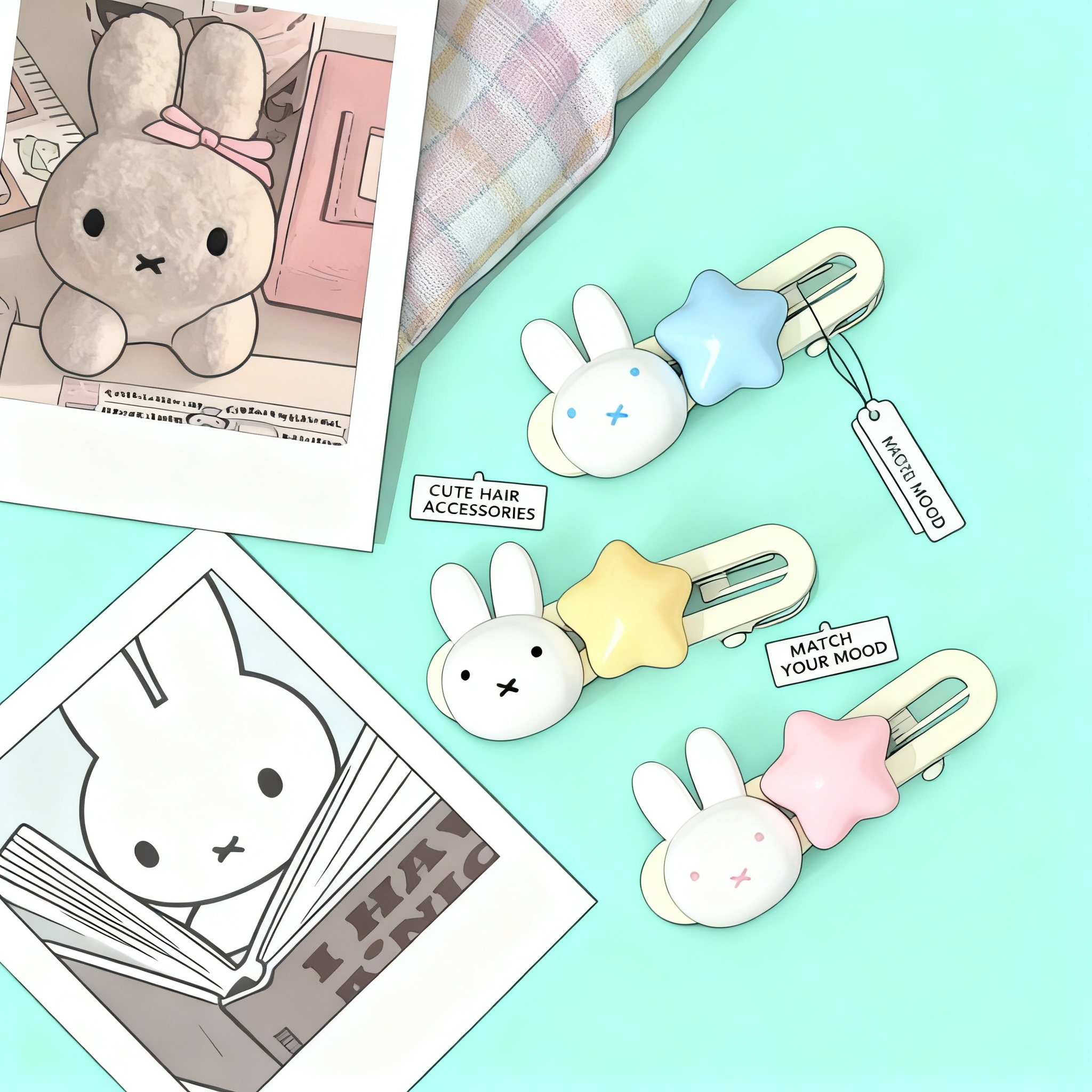 Miffy Star Hair Clip Kawaii Du - огляд і ціна Supply Event