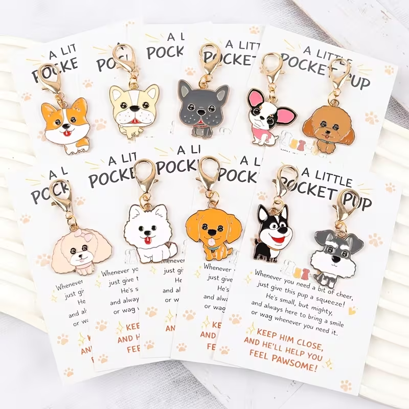 10 Cute Cartoon Puppy Keychain - огляд і ціна Party Favor Bag