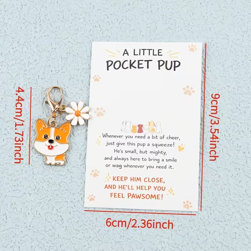 10 Cute Cartoon Puppy Keychain - огляд і ціна Party Favor Bag