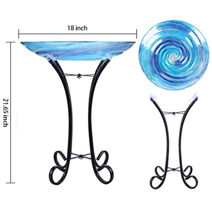 MUMTOP Outdoor Glass Birdbath  - огляд і ціна Event Support