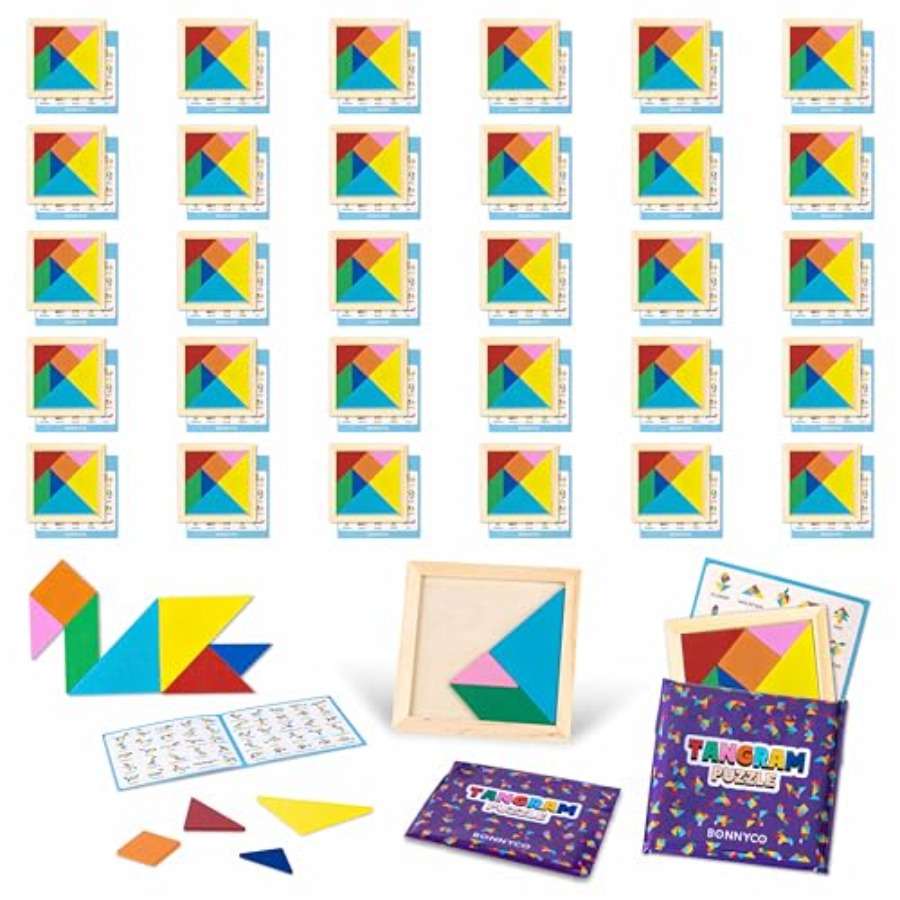 Tangram Puzzle Wooden Pack 30  - огляд і ціна Party Favor Bag