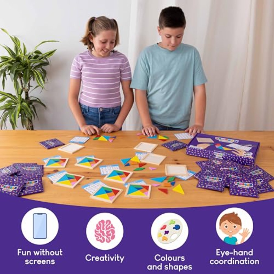 Tangram Puzzle Wooden Pack 30  - огляд і ціна Party Favor Bag