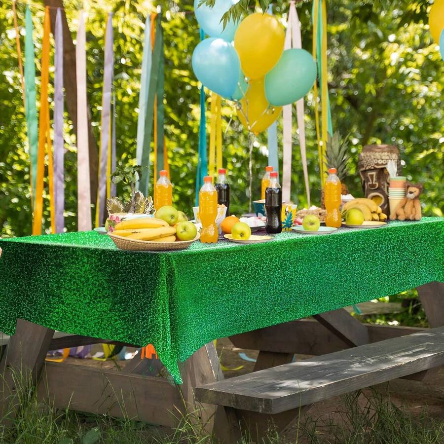 1 Pc Green Holographic Tablecl - огляд і ціна Table Cloth Disposable