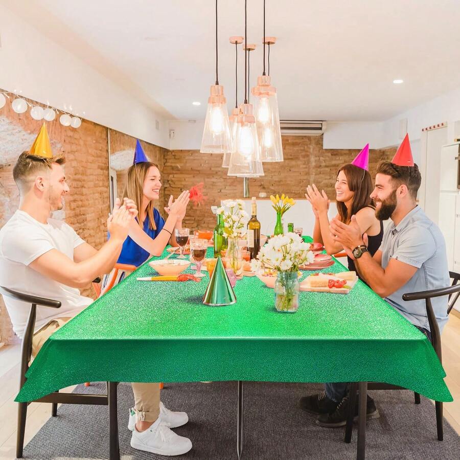 1 Pc Green Holographic Tablecl - огляд і ціна Table Cloth Disposable
