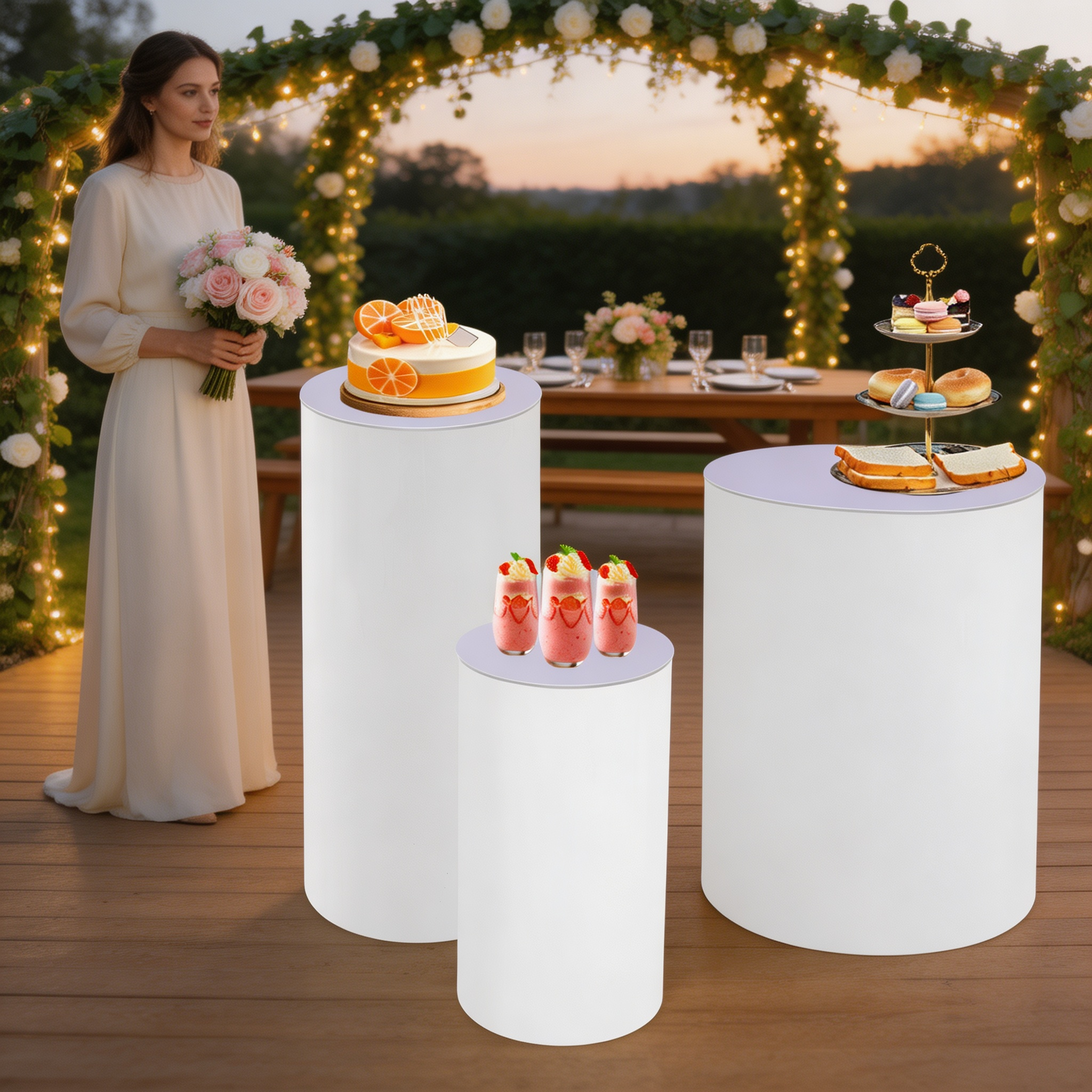 Pedestal Display Stand Cylinde - огляд і ціна Event Launch Party