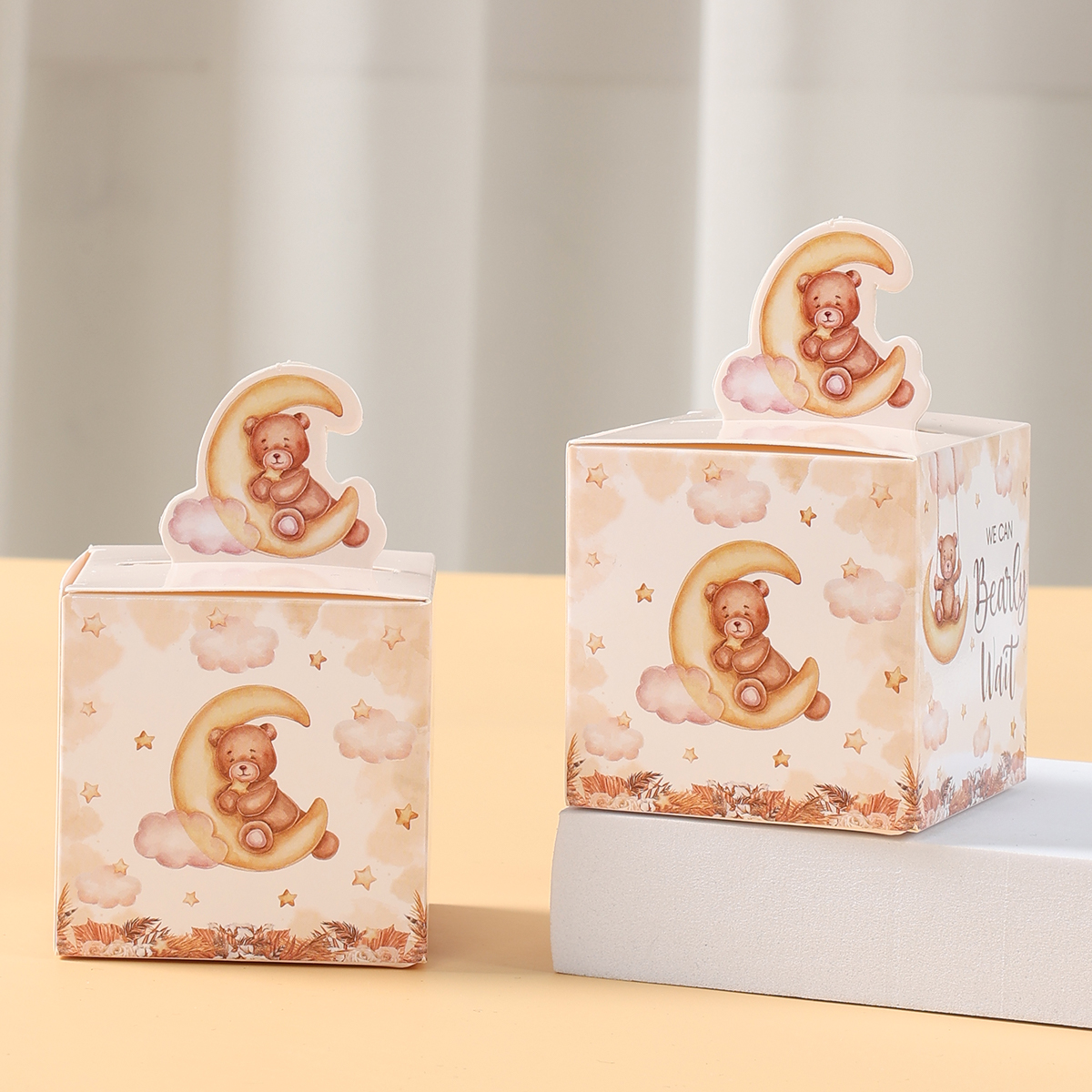24pcs Brown Teddy Bear Square  - огляд і ціна Event Party Box