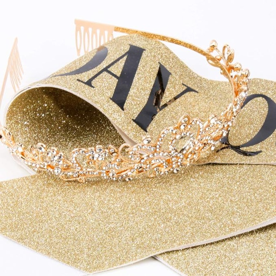 Birthday Queen Sash & Rhinesto - огляд і ціна Birthday Sash Glitter