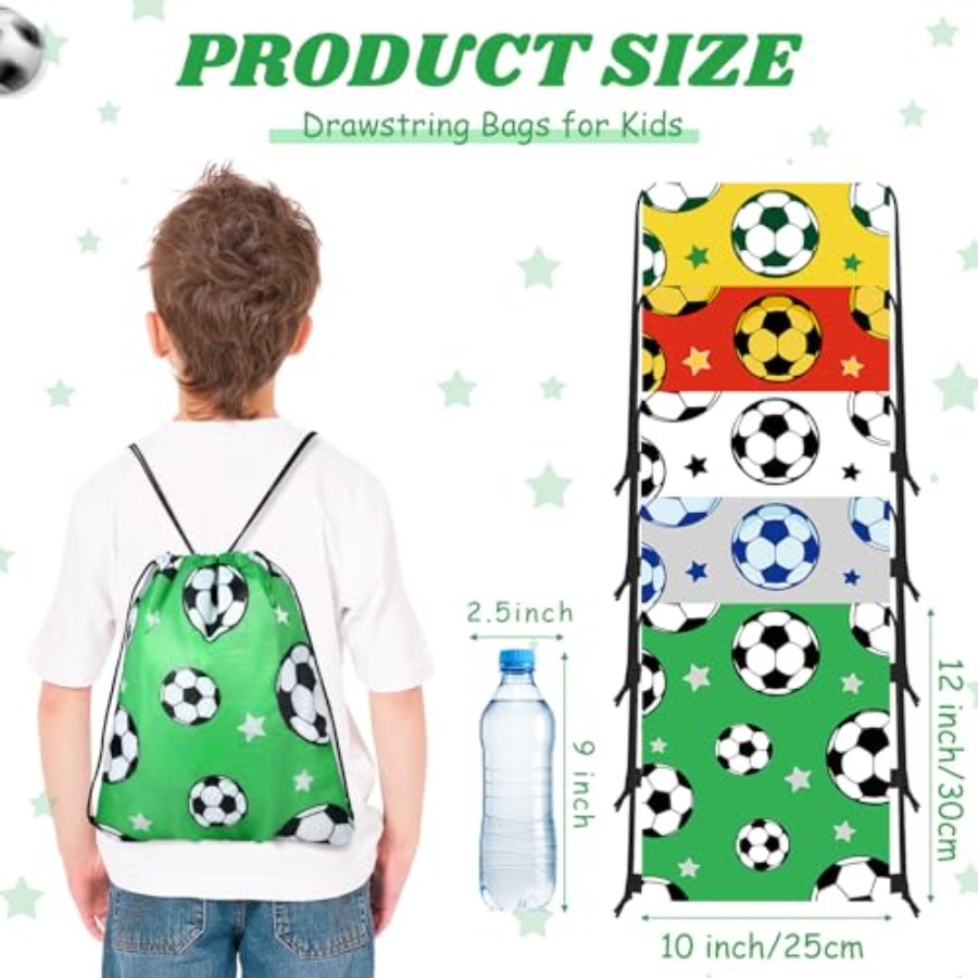 20 Pack Soccer Drawstring Bags - огляд і ціна Party Favor Bag