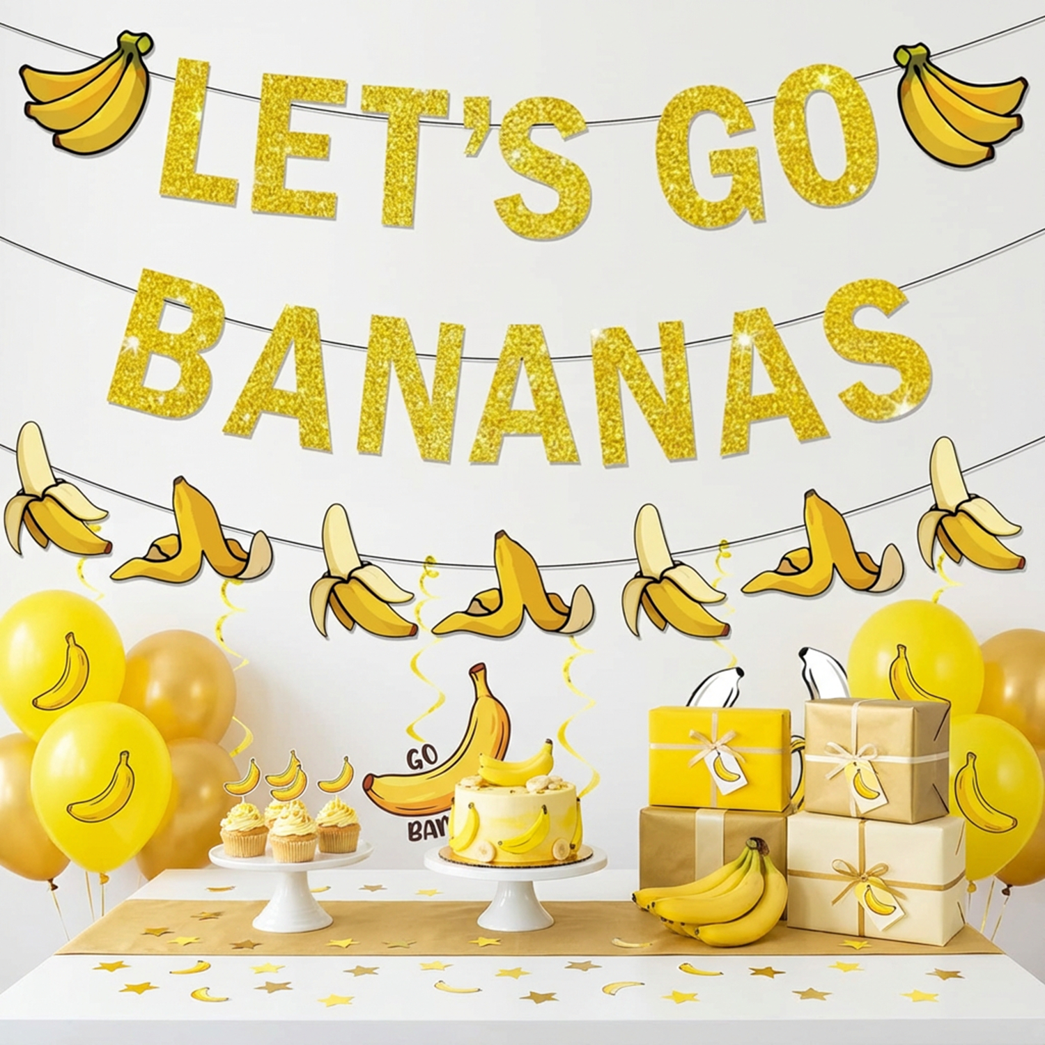 Yellow Bananas Birthday Banner - огляд і ціна Let'S Party Event Supply