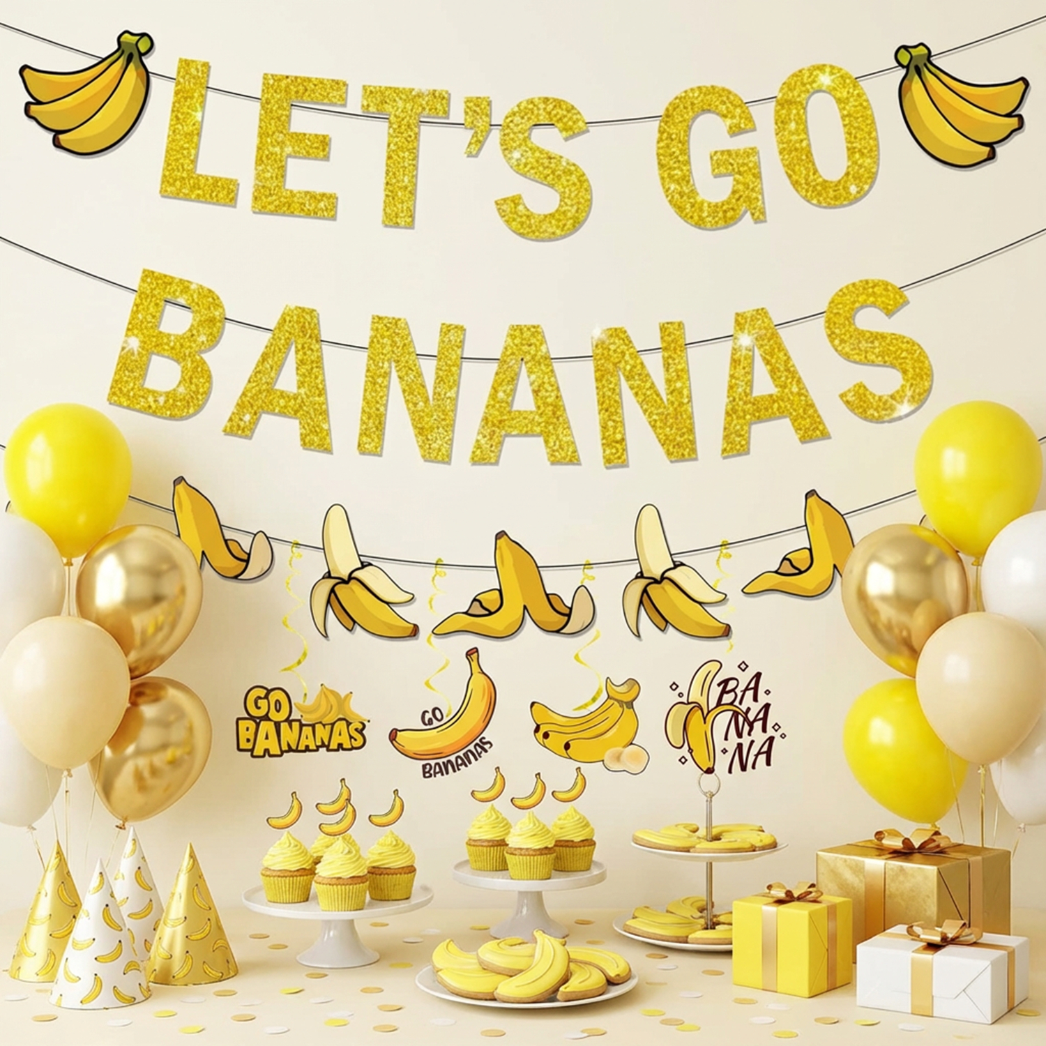 Yellow Bananas Birthday Banner - огляд і ціна Let'S Party Event Supply