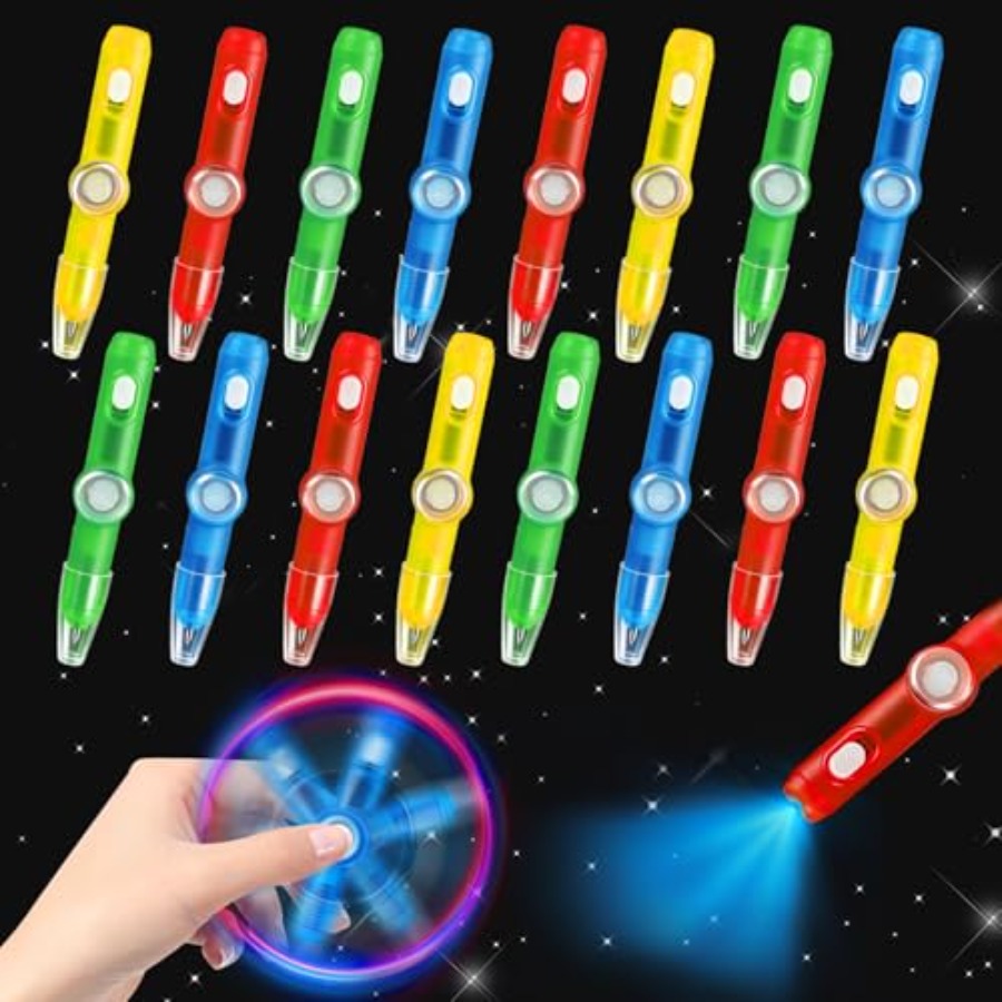 24PCS Glow Fidget Spinner Pens - огляд і ціна Party Favor Bag