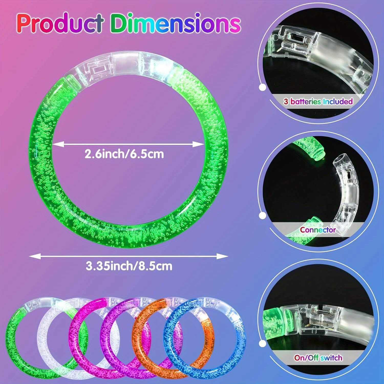 Glow-Up Party Bracelets Pack – - огляд і ціна Event Party