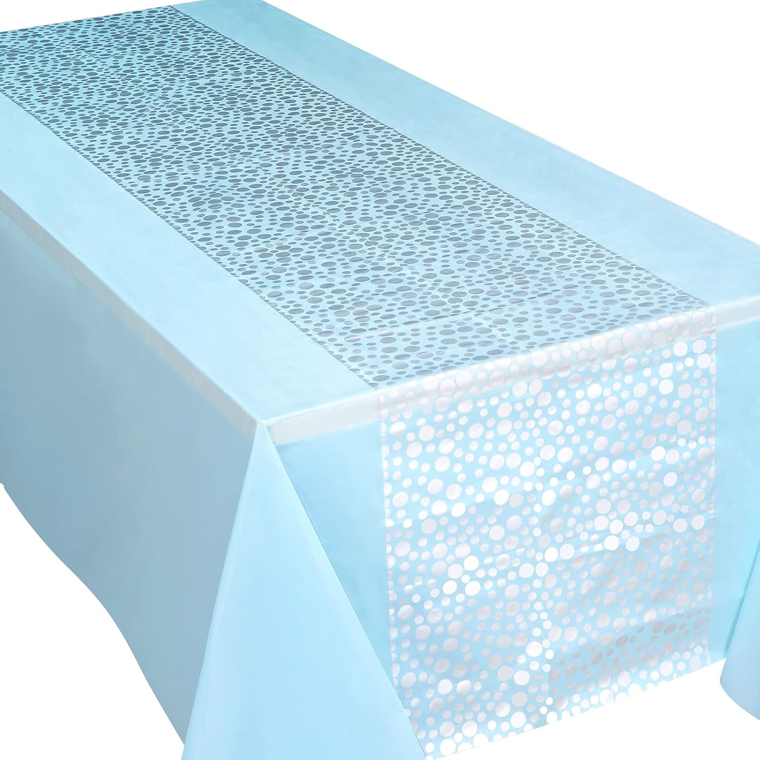 Blue and Silver Birthday Party - огляд і ціна Table Cloth Disposable