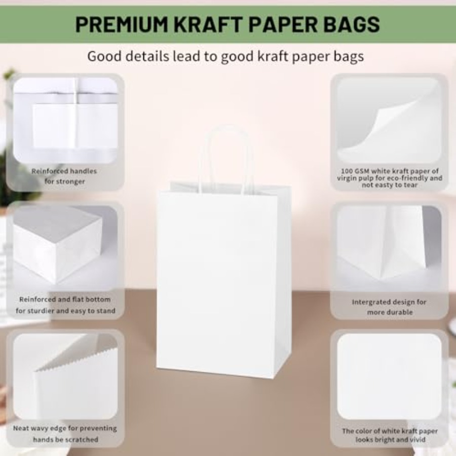 100 Pack 5.25x3.25x8.5 Inch Sm - огляд і ціна Party Favor Bag