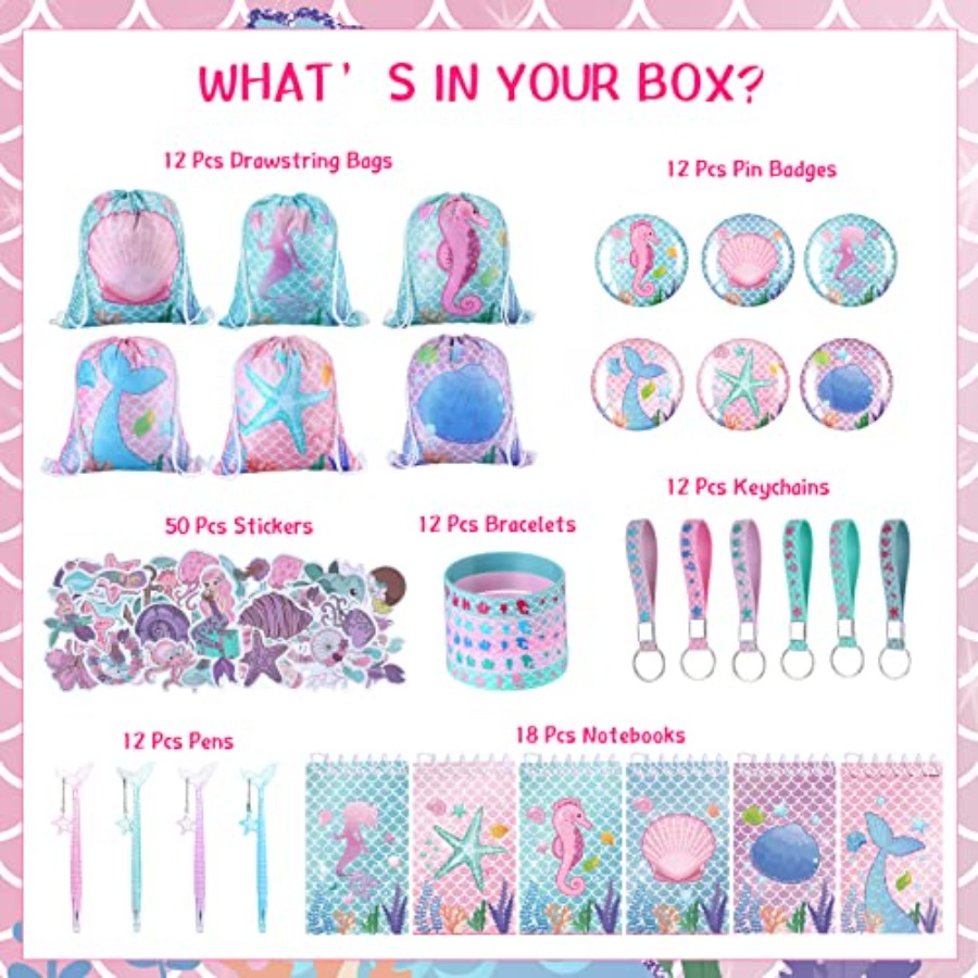 140 Pcs Mermaid Party Favors G - огляд і ціна Party Favor Bag