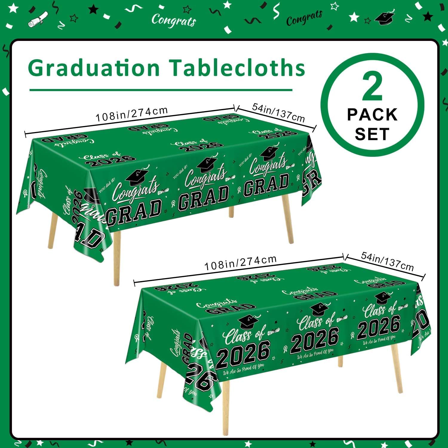 Graduation Decorations 2026, C - огляд і ціна Table Cloth Disposable