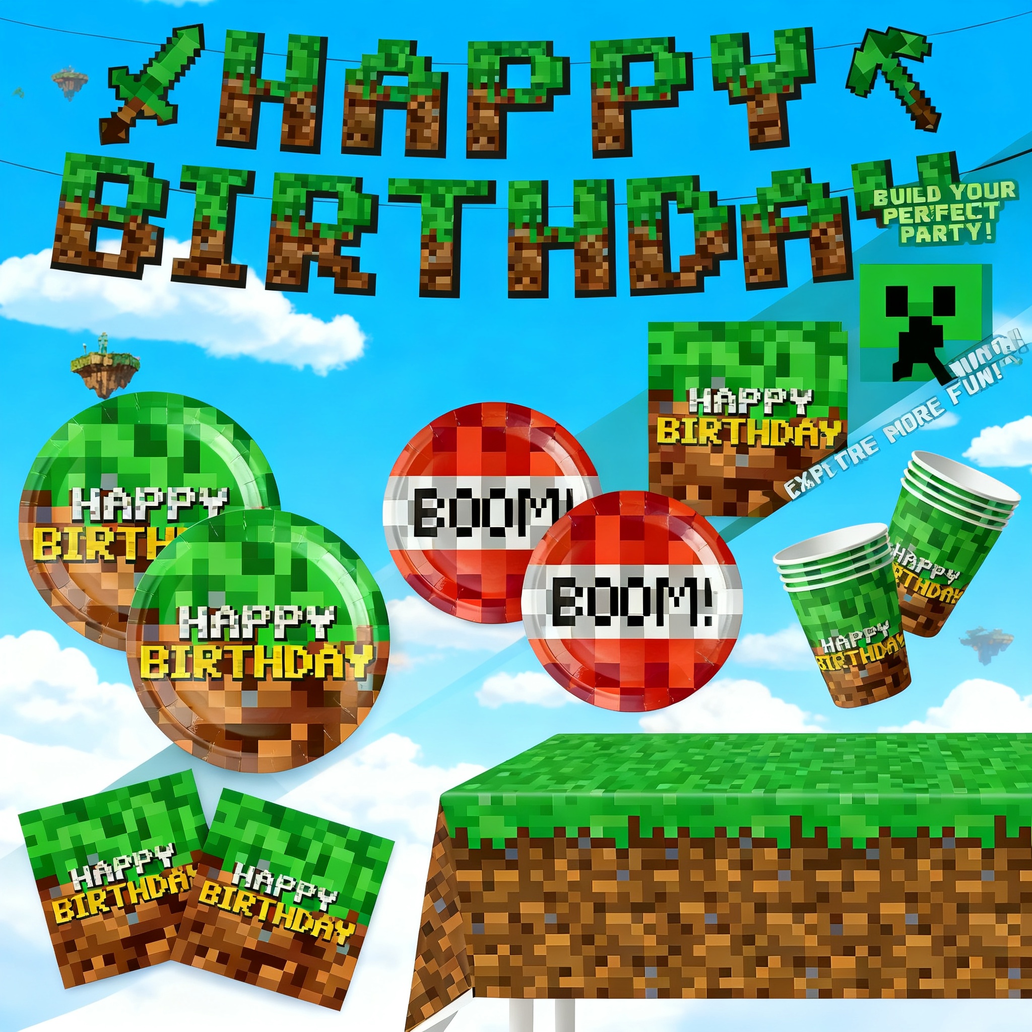 Minecraft Themed Birthday Part - огляд і ціна Supply Event