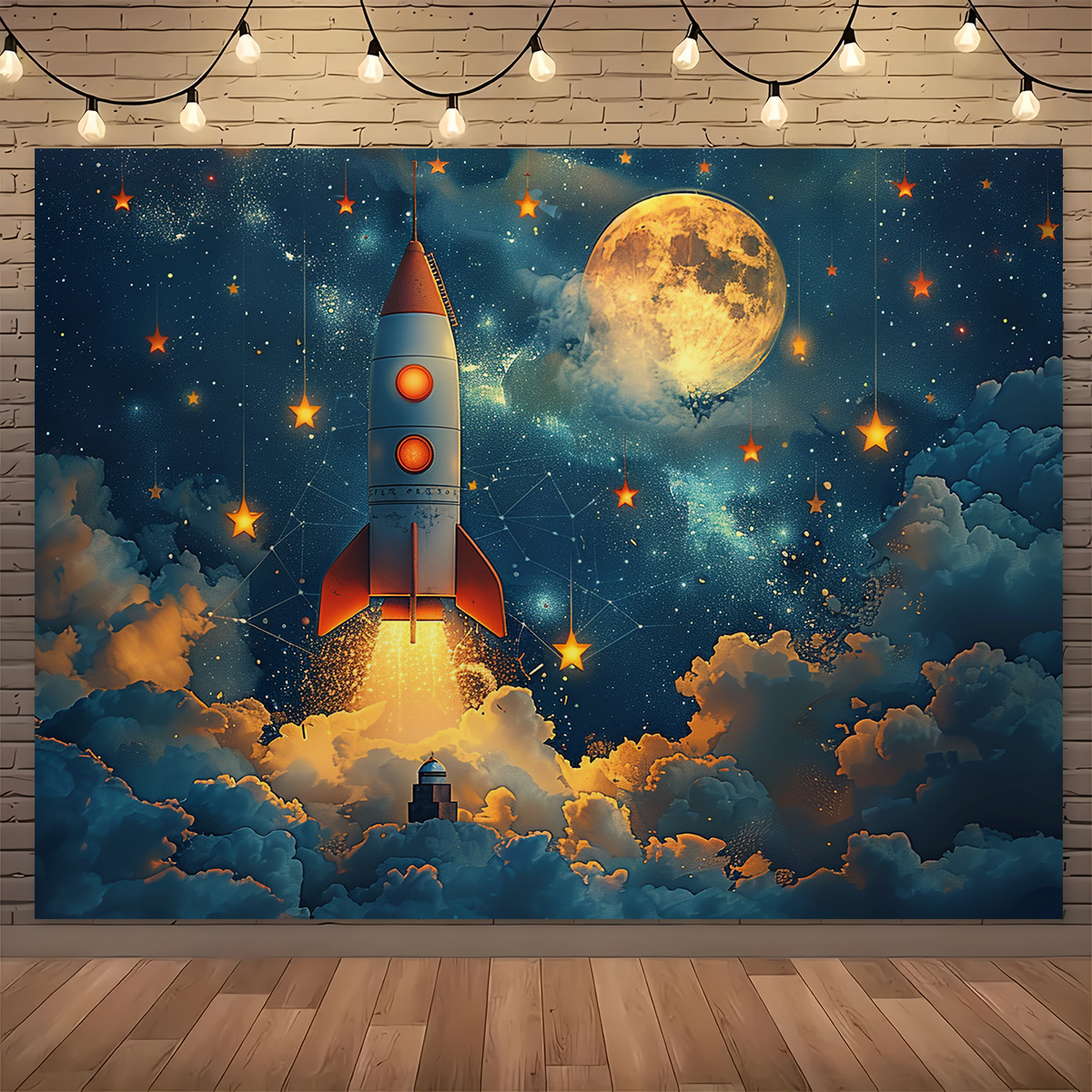 1pc Dreamy Night Sky Rocket Wa - огляд і ціна Event Launch Party