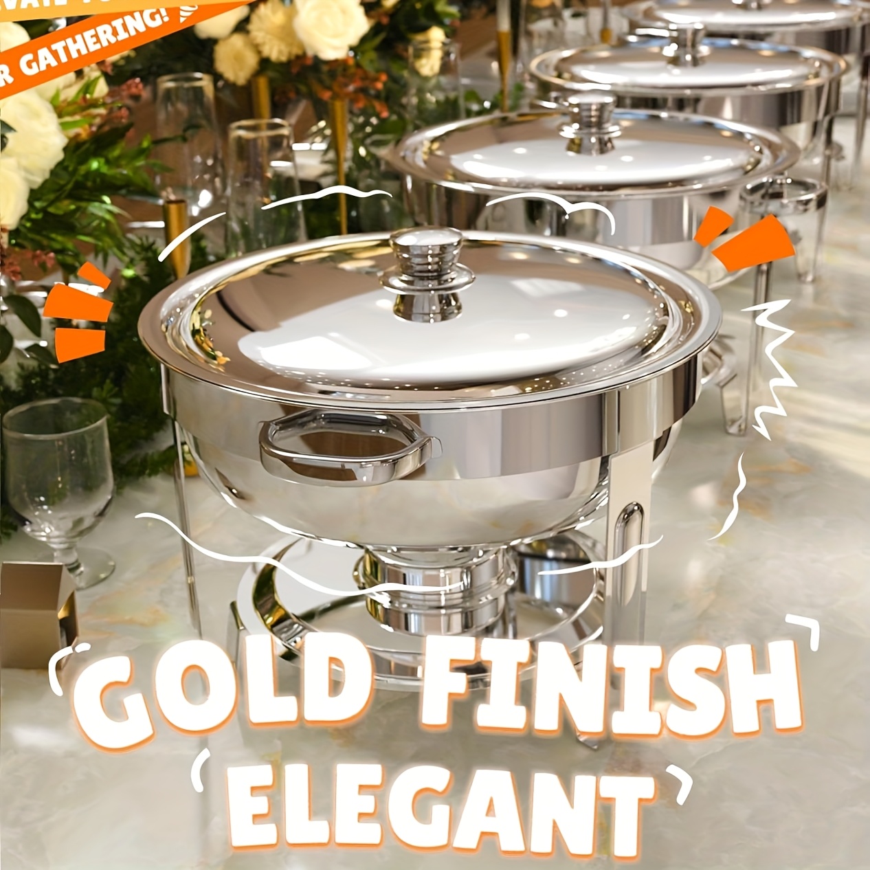 6/9QT Chafing Dishes For Buffe - огляд і ціна Event Party