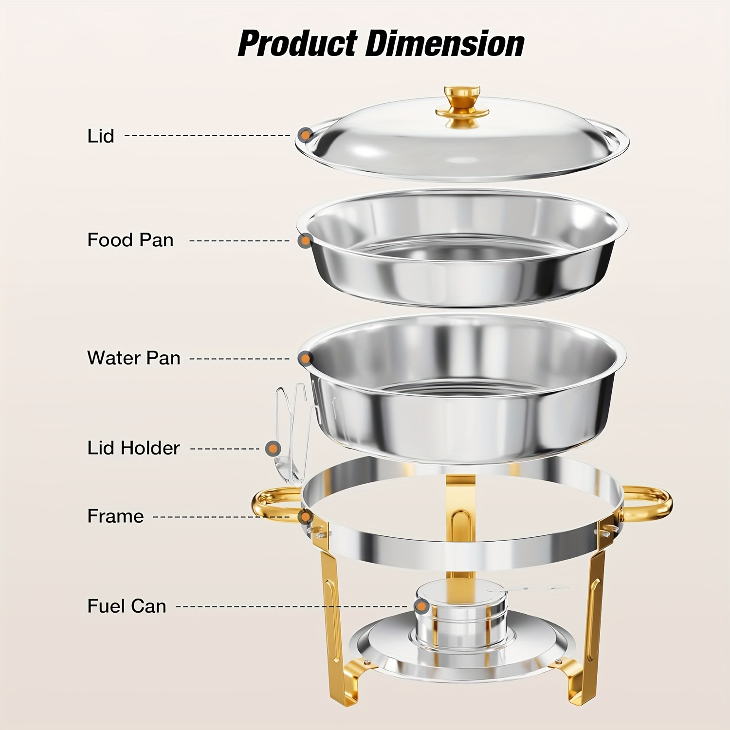 6/9QT Chafing Dishes For Buffe - огляд і ціна Event Party